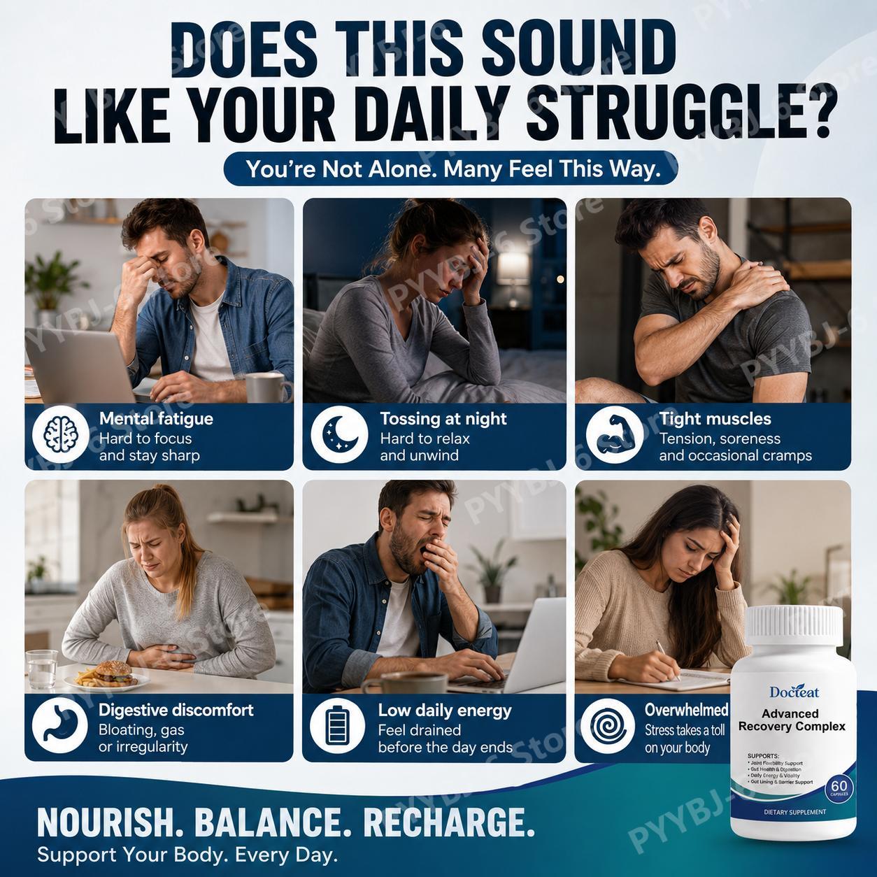 Advanced Recovery Complex 60 C - Health With Wellness recension och pris