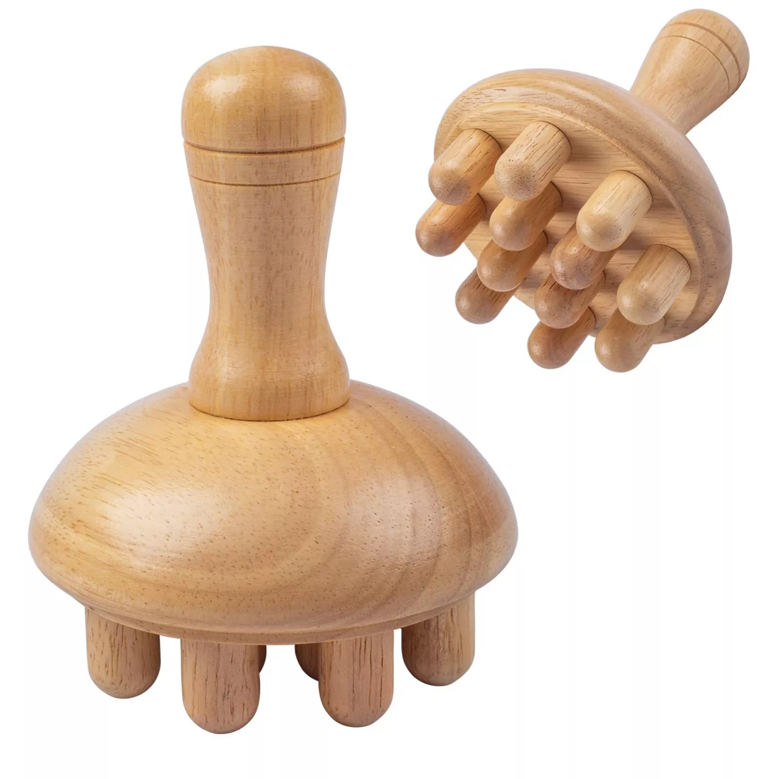 Wooden Mushroom Manual Massage - Health With Wellness recension och pris