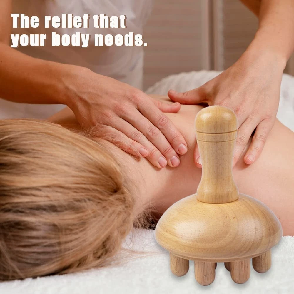 Wooden Mushroom Manual Massage - Health With Wellness recension och pris