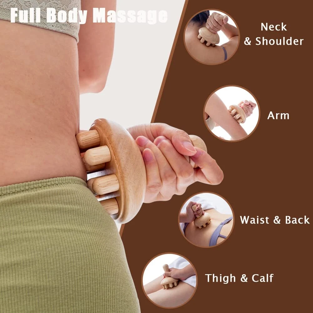 Wooden Mushroom Manual Massage - Health With Wellness recension och pris