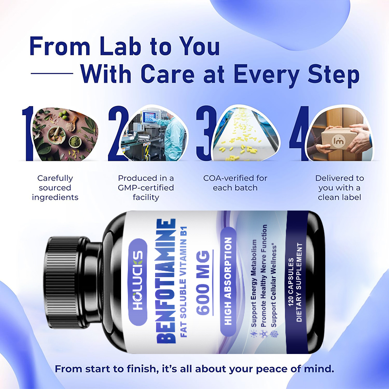Benfotiamine Capsules, with Fa - Health Wellness Energy recension och pris
