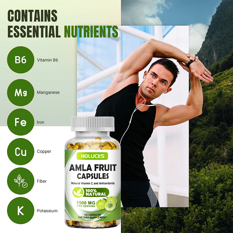 HOLUCKS Amla Fruit Extract Cap - Health Wellness Energy recension och pris