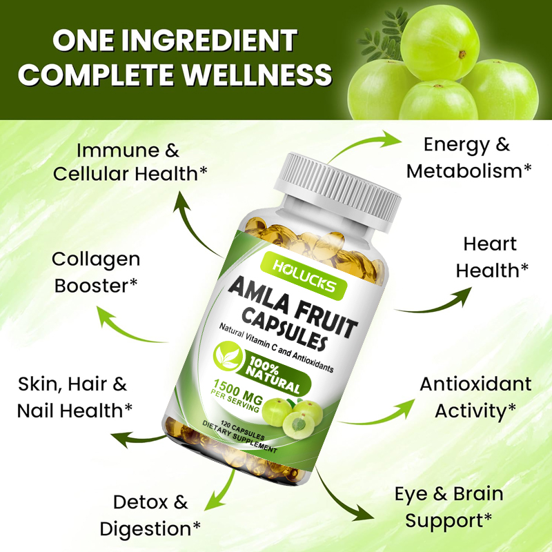 HOLUCKS Amla Fruit Extract Cap - Health Wellness Energy recension och pris