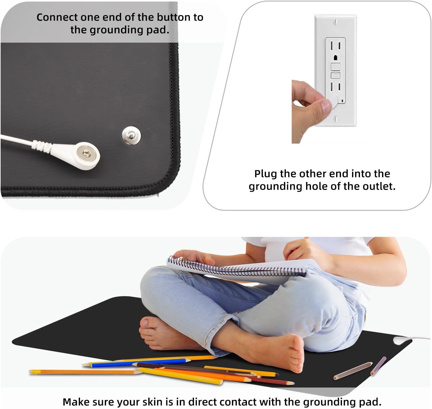 40X60CM Grounding Mat With Gro - Health Wellness Energy recension och pris