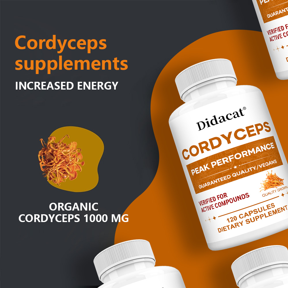 Cordyceps Mushroom Capsules 10 - Health Wellness Energy recension och pris
