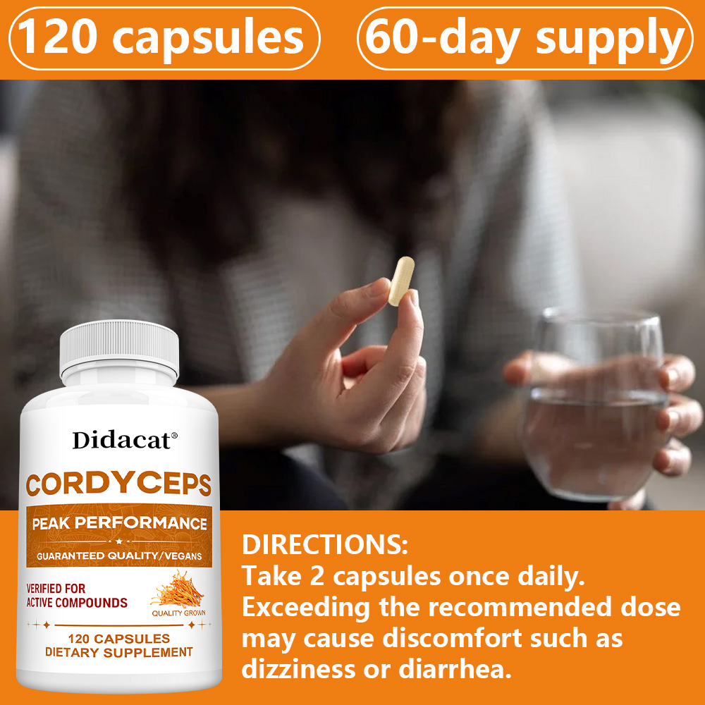 Cordyceps Mushroom Capsules 10 - Health Wellness Energy recension och pris
